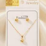 simple design gold plate jewellery