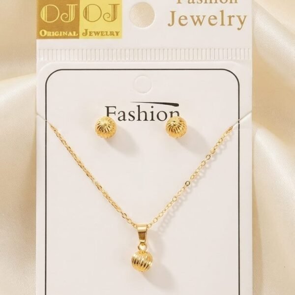 simple design gold plate jewellery