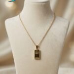 S.S  gold bar locket