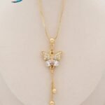 butterfly tassel pendant necklace
