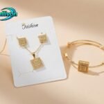 gold-plated 3-piece jewelry set for women