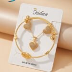 gold-plated 3-piece jewelry set for women