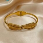 stainless steel 18K gold-plated bracelet