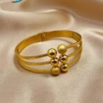 stainless steel 18K gold-plated bracelet