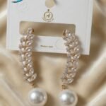 earrings are a pair of Long Marquise Cubic