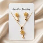 flower earring + locket