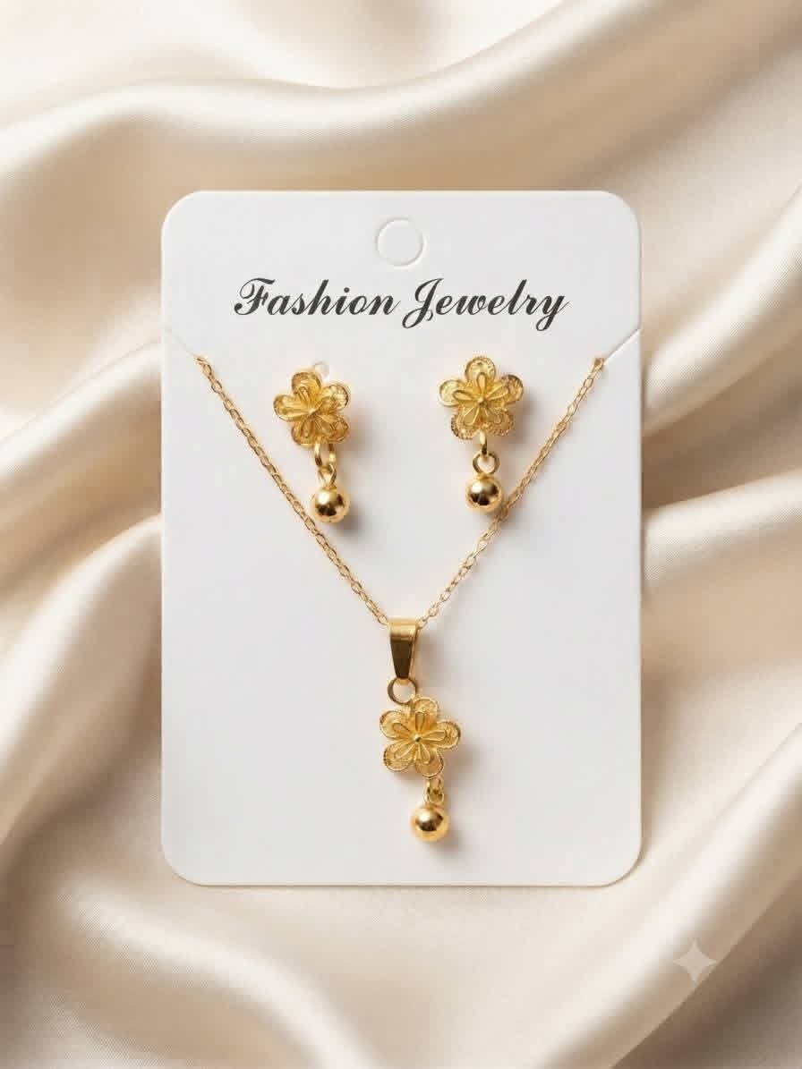 2026/09/1000090947.jpg flower earring + locket - Image 1