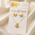 butterfly erring + locket