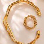3 line bracelet with ring